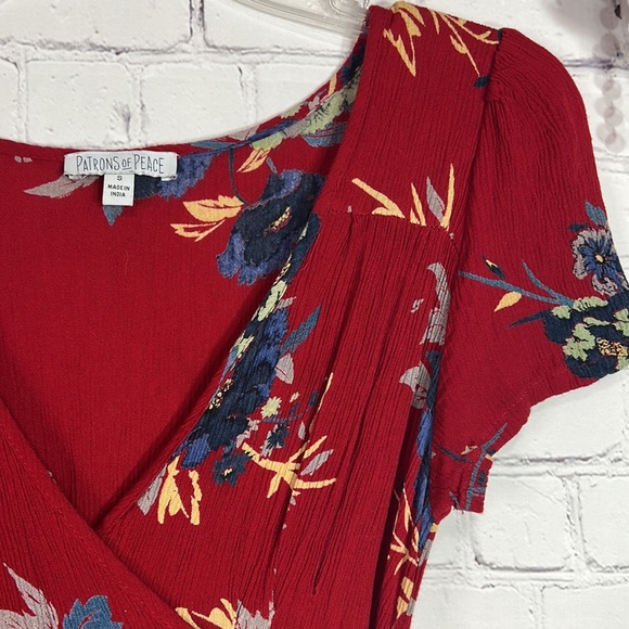 Patrons of Peace floral wrap dress - Picture 4 of 12